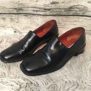 Donald J. Pliner Black Leather Loafers Sz 7.5